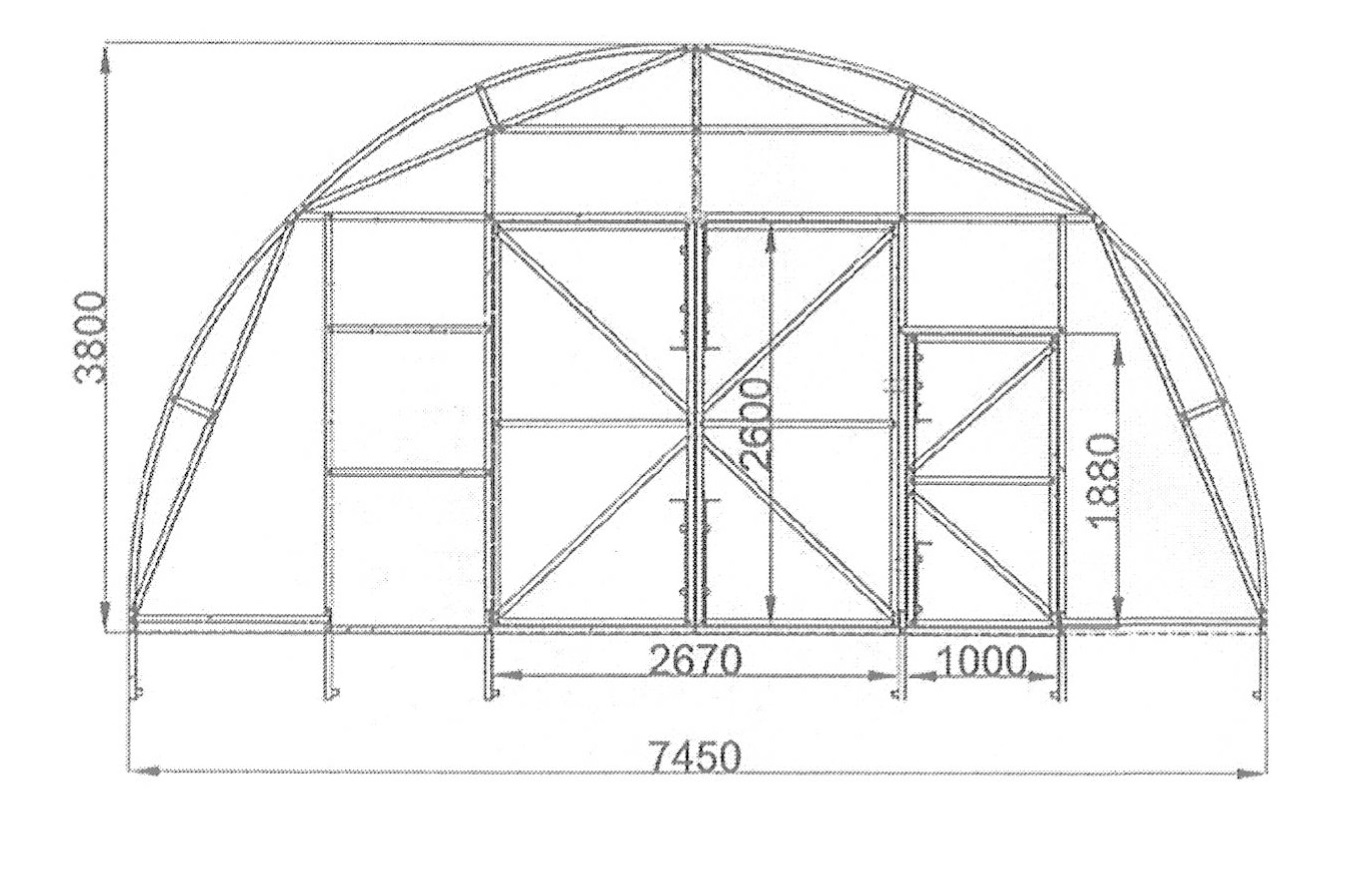 Теплица легенда 4м чертежи