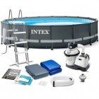 ������� �� ������ INTEX 488*122 �� Ultra Frame Pool(�.-����� 4,5 ��/�,��������,���������,����) 26326