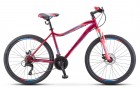 Велосипед 26' рама женская STELS MISS-5000 D диск, Вишнёвый/розовый 2021, 21 ск., 18' K010 LU096276