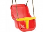 Детское кресло для подвесных качелей KBT Luxe пластик, красный+желтый, веревка PP