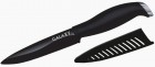 Нож с керамическим лезвием GALAXY GL 9050132 15 см, зеркальный, черный, в блистере