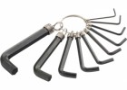 Ключи имбусовые SPARTA 1,5-10 мм, CrV, HEX, оксидированные, на кольце, 10 шт. 112665