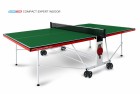 Теннисный стол START LINE Compact Expert Indoor GREEN для помещений складной, с сеткой 6042-21