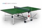 Теннисный стол START LINE Compact Outdoor-LX 2 GREEN всепогодный складной, с сеткой 6044-11