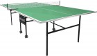 Теннисный стол для улицы WIPS Roller Outdoor Composite всепогодный, склад. на роликах, зеленый 61080