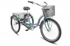 Велосипед 26' STELS ENERGY-VI серый, +корзина-2шт., 6 ск., 17'