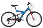 Велосипед 26' двухподвес FOXX Attack синий, 18 ск., 20' 26SFV.ATTAC.20BL0