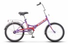 Велосипед 20' складной STELS PILOT-410 Фиолетовый 2022, 1 ск., 13,5' Z010 (LU085348)