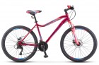 Велосипед 26' рама женская STELS MISS-5000 MD диск, Вишнёвый/розовый 21, 21 ск., 16' V020 (LU089357)